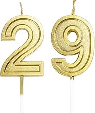 29th Birthday Candles Cake Numeral Candles Happy Birthday Cake Candles Topper Decoration for Birthda