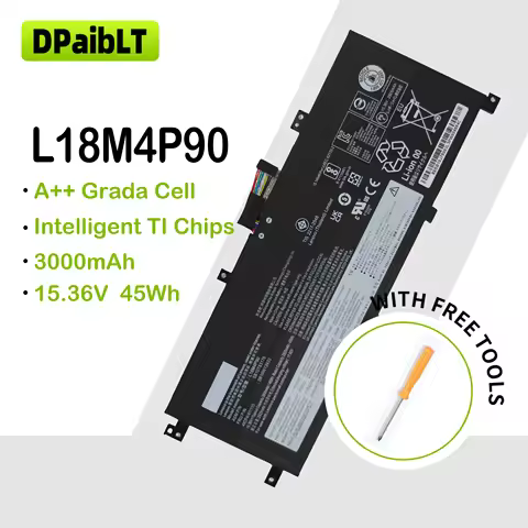 DPaibLT NEW 46Wh 15.36V 3000mAh L8M4P90 L18C4P90 L18D4P90 LAPTOP BATTERY For Lenovo ThinkPad L13 Yog