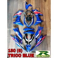 COVER SET HONDA RSX 150 (6) TRICO BLUE COVERSET 100% ORIGINAL RAPIDO MALAYSIA COVERSET RS-X150 RSX15