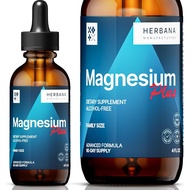 Triple Complex Magnesium 4 oz Liquid Drops - Advanced Complex Magnesium Citrate, Glycinate, L-threon