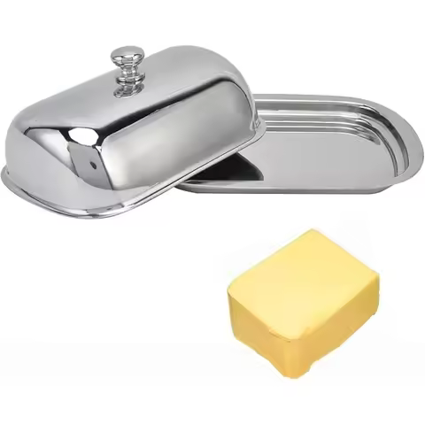 Butter Storage Box Butter Dish with Lid Bread Butter Container Biscuit Cheese Plate Cheese Cutter Re