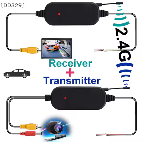 〔DD329〕 2.4G Wireless Color Video Transmitter & Receiver For Car Rear Backup View Camera