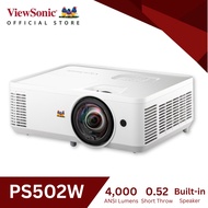 Viewsonic PS502W 4,000 Ansi Lumens WXGA (1280x800) Short Throw Business & Education Projector, Contr