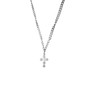 DYSTOPIAN CROSS PENDANT W/ FIGARO CHAIN