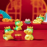 Mô hình Trang Trí Rồng Vàng Vạn An Khang Mai Mắn Xanh Lá Tiểu Cảnh Decord