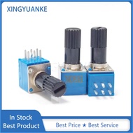 5Pcs/lot RK097 Double 6Pin B10K B20K B50K B100K B500K A20K A50K C50K C100K C500K Car Amplifier Audio