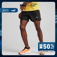 PUMA RUNNING - กางเกงวิ่งขาสั้นผู้ชาย Run Velocity ULTRAWEAVE 2-in-1 สีดำ 52499401