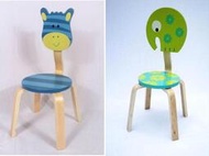 兒童椅 靠背椅 斑馬 大象 書桌椅 學習椅 吃飯椅 孩童可愛動物椅 玩具椅 D