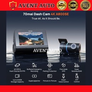 70mai A800SE Dashcam | 4K Resolution | 2 Channel | Built in GPS Night Vision | ADAS | App Control Ty