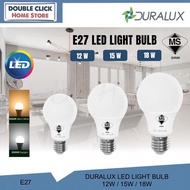 (Sirim) Duralux E27 12W/ 15W/ 18W Led Bulb Led Light Bulb (6500k-Daylight/ 3000k-Warmwhite)