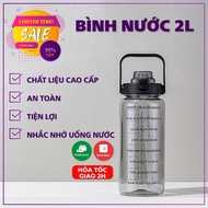 2 Liter Water Bottle with Straw Convenient for Traveling, 2 Liter Water Bottle with Straw and Free S