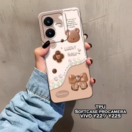 HP Latest Vivo Y22 / Y22S Case - Leviora Case - Fashion Case Bear - Softcase Vivo Y22 / Y22S - Pro C