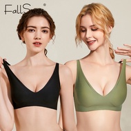 FallSweet Japan Suji Seamless Bras for Women Wireless Underwear Active Bra Soft Deep V Lingerie Femme