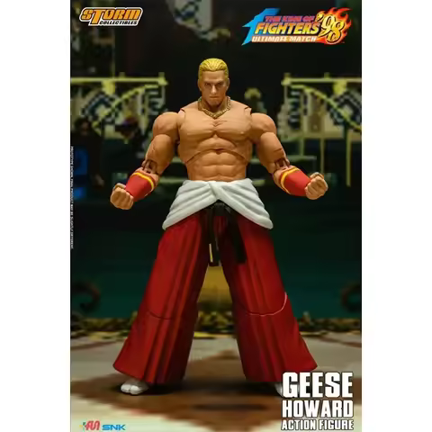Original Storm Toys GEESE HOWARD The King Of Fighters 98 PVC In Stock Anime Action Figures Model Toy