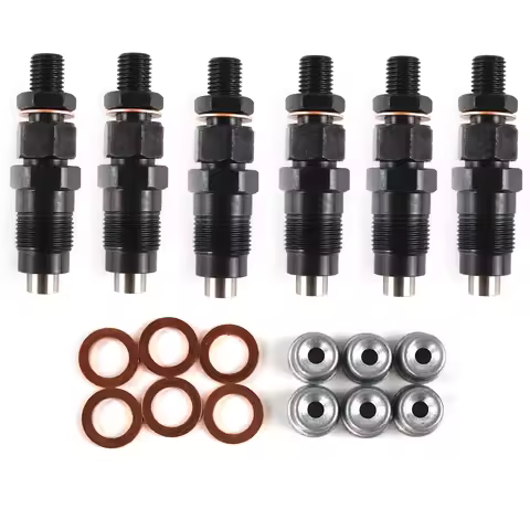 6PCS Fuel Injectors Kit For Nissan Patrol GU Y61 TD42 TD42T Car Engine Replacement Parts