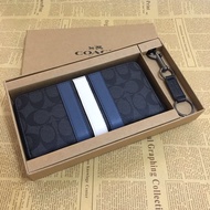 bag official store Mens black palm line pattern money folding long wallet F74978 Size: 20*11cm