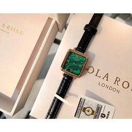 Lola Rose Mini green light luxury women's exquisite Square Watch