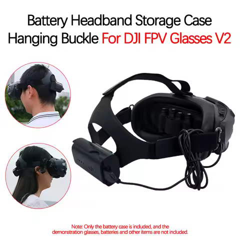 For DJI FPV Combo Drone HD Digital Image Transmission Glasses Battery Storage Case Back Buckle Flyin