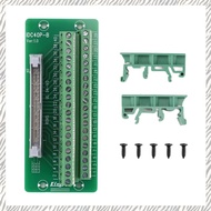 IDC40P 40Pin Connector Strip Breakout Board Terminal Block Plug PLC Interface with Bracket for PLC D