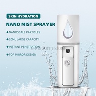 Nano Mist Sprayer Portable USB Rechargeable Handy Cooling Mist Sprayer Steamer Skin Mouisture Facial Face Humidifier
