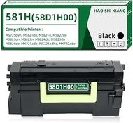 58D1H00 High-Yield Black Toner Cartridge Compatible for Lexmark MS725 MS821 MS822 MS823 MS824 MS825 