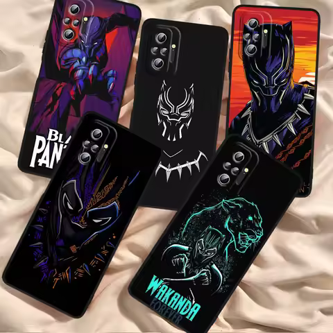 Black Panther Marvel Fashion For Xiaomi Redmi Note 13 12R 12 12S Turbo 11 11T 11S 10 10S Pro Plus 5G