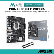 ASUS H610 PRIME H610M-F WIFI D4 DDR4 1700 MOTHERBOARD COMBO PROCEESOR INTEL I3- 12100 / I5- 12400 /1