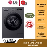 LG [AUTHORISED DEALER] 9KG FRONT LOAD WASHER WITH 6 MOTION DD FB1209S6M - LG WARRANTY MALAYSIA