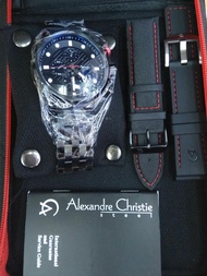 Jam Tangan Alexandre Christie Pria Ac6163 Mc Full Black
