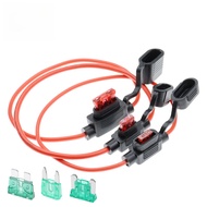Waterproof 32V Mini Small Medium Auto Fuse Holder 18/1614/12/10AWG and Car Blade Fuse 2A 3A 5A 7.5A 
