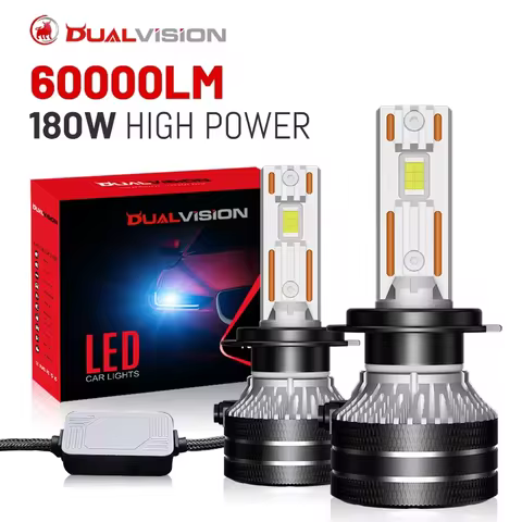 Dualvision K5C H7 H4 H11 LED Headlights H1 H8 9005 HB3 9006 HB4 9012 880 881 H27 9007 9008 H13 6000K