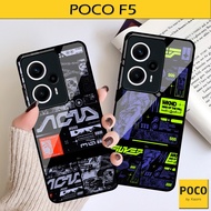 [01] Aesthetic Glass Softcase F5poco - Glass Case F5poco - Acrylic Case F5poco - Shatterproof F5poco