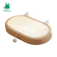 [Kesoto] Cat Scratcher Pad Support Furniture Protector Cat Scratcher Cardboard Oval Cat Scratch Pad 