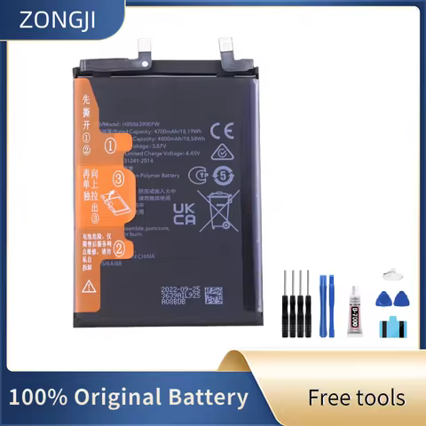 New Battery HB506390EFW 4800mAh Battery For Honor 70 FNE-AN00,Honor 80 Pro,80 GT, AGT-AN00 ANB-AN00 