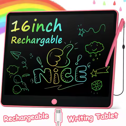 16-inch Rechargeable Drawing Tablet Writing Tablet Kids Magic Doodle Board Family/Office Blackboard