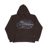 "UNIVERSITY" OVERSIZED BROWN HOODIE 99CLOVER