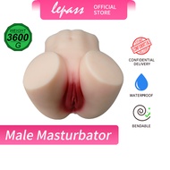 Lepass 2 In 1 3600g Realistic Vagina Anus Sex Doll Male Masturbator Toy Big Ass Fake Pussy Adult Toy