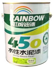 虹牌油漆 450-4092 百合白 平光型 水性水泥漆 室內用 調薄劑自來水 1加侖