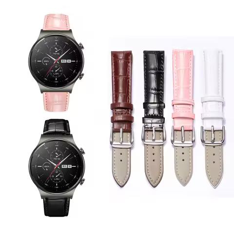 For Huawei Watch GT 5 4 3 2 GT2 GT3 PRO GT2E Watch Band Leather Bracelet Wristband Strap