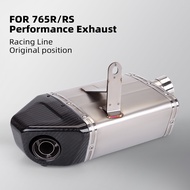 High Performance exhaust line, Original position, exhaust for 765R/RS motorcycle