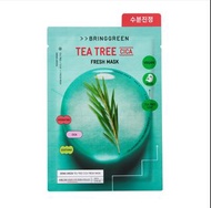 Olive Young Bring Green mask茶樹積雪草袪痘修護面膜 14片 （送Torriden 積雪草舒緩急救面膜3片）