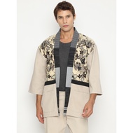 KOINOBORI Natori Batik Cream Haori Outer Men Unisex/