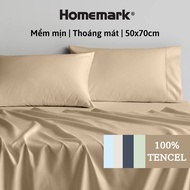 Cặp Vỏ Gối Nằm Lụa Tencel 60s Cao Cấp Homemark 50x70cm - Mềm Mịn Thoáng Mát Chống Nhăn PL2
