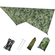 3 Size Hammock Waterproof Rain Fly Tent Tarp Lightweight Portable Waterproof Ripstop Easily Fold Sun Shelter UV Protection