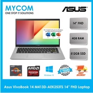 Asus VivoBook 14 M413D-AEK253TS 14'' FHD Laptop Dreamy White (Ryzen 3 3250U, 4GB, 512GB SSD, ATI, W10, HS)