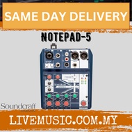 Soundcraft Notepad-5 Mixer ( Notepad5 / Notepad 5 )