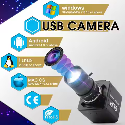 1080P Full HD 30fps 60fps 120fps mini PC Webcam USB Camera with Manual Zoom Varifocal Lens for PC La