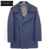 Equalize 14FW0C-C002 Navy Wool Double Coat Size 44