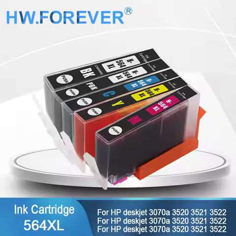 564 564XL Compatible Ink Cartridge for HP deskjet 3070a 3520 3521 3522 3526 OfficeJet 4610 4612 4620