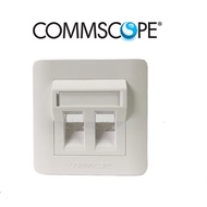 COMMSCOPE RJ45/CAT6 FACEPLATE KIT DECORATOR (DOUBLE GANG)